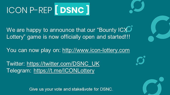 Bounty ICX Lottery Started